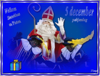 Welkom Sinterklaas en Pieten, 5 december pakjesdag