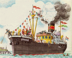 De boot van Sinterklaas komt er weer aan vanuit Spanje